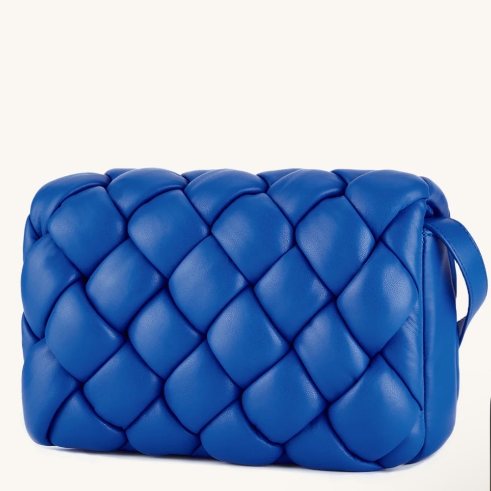 JW PEI Blue Quilted Crossbody Bag